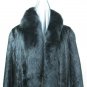 LADIES BLACK MINK COAT W/FOX TUXEDO - 65739/740/743 (size 10 /12 / 14)