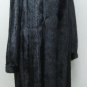 LADIES BLACK MINK COAT W/FOX TUXEDO - 65739/740/743 (size 10 /12 / 14)