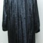 LADIES BLACK MINK COAT W/FOX TUXEDO - 65739/740/743 (size 10 /12 / 14)