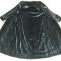 LADIES BLACK MINK COAT W/FOX TUXEDO - 65739/740/743 (size 10 /12 / 14)