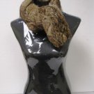 UNISEX NATURAL HARE RABBIT SCARF (MIC - 2)