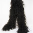LADIES HOT DYED BROWN TIBET LAMB SCARF (SCARF 1/2)