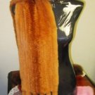 LADIES CUTE & WARM DYED GOLDEN ORANGE KNITTED REX SCARF(W-4)