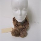 LADIES CUTE + CHIC + WARM DYED RED REX SCARF - KU05