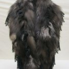 LADIES STUNNING CUTE NATURAL SILVER FOX CAPE - WE0726 (sz F)