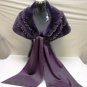 LADIES PURPLE CUTE PLUCKED MINK CAPE - PRD060731 (sz F)