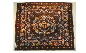 GORGEOUS UNIQUE HANDMADE MINK RUG/CARPET WE0704 size 78" x 78"