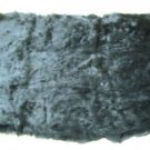 REX RABBIT DYED BLACK DRESSED REAL GENUINE FUR SKIN PLATE (est size 43" X 22")