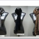 UNISEX GENUINE MINK SCARF - 78" x 2" ( 3 col in Pastel, Navy Blue & Blue Iris)