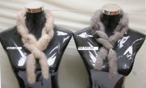 CUTE BLUE IRIS OR PEARL MINK TAIL SCARF - USD 9.9/Pc