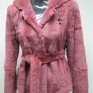 LADIES DYED FINLAND RUST PINK REX HOODIE JACKET - HF0704B(SZ F = M)