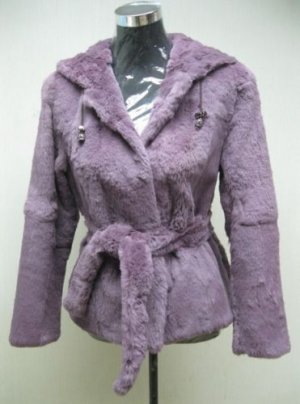 LADIES DYED FINLAND PRUPLE REX HOODIE JACKET - HF0704H(SZ F = M)