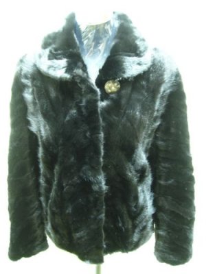 LADIES BLACK MINK SCRAP JACKET(TC-B6 ) sz F=M