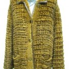 LADIES BROWN REX KNITTED JACKET(WN1033) Sz F = M