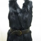 STUNNING CHIC REVERSIBLE BLK FOX VEST (o) available size in M & L