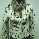 LADIES GREEN PRINTED RABBIT JACKET (HH51 ) SZ F=S