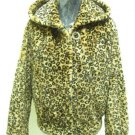 LADIES PRINTED BROWN REX HOODIE JACKET (HH52) SIZE F=M