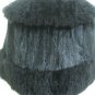 LADIES CLASSIC BLACK MINK CAPE TRIM WITH MATCHING COL OPOSSUM FUR-65251 (SZ F)