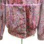 LADIES DYED WINE PRINTED RABBIT JACKET (HH06 ) SZ F=M