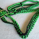 BARREL HORSE REINS BY MUSTANG! LIME GREEN & BLACK! NEW!