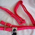 BARREL HORSE REINS BY MUSTANG! PINK & RED! NEW!