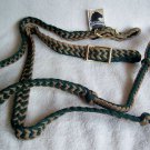 BARREL HORSE REINS BY MUSTANG! HUNTER GREEN & TAN  NEW!