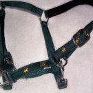 Padded Adj. Horses Print Pony Halter Green FREE SHIP!
