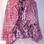 LANE BRYANT PINK & WHITE TWEED PLAID JACKET WOOL ACRYLIC SIZE 14 NEW TAGS