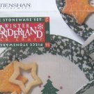 Winter WonderLand 16 Piece Set Tienshan Wonder land Spongeware In Box