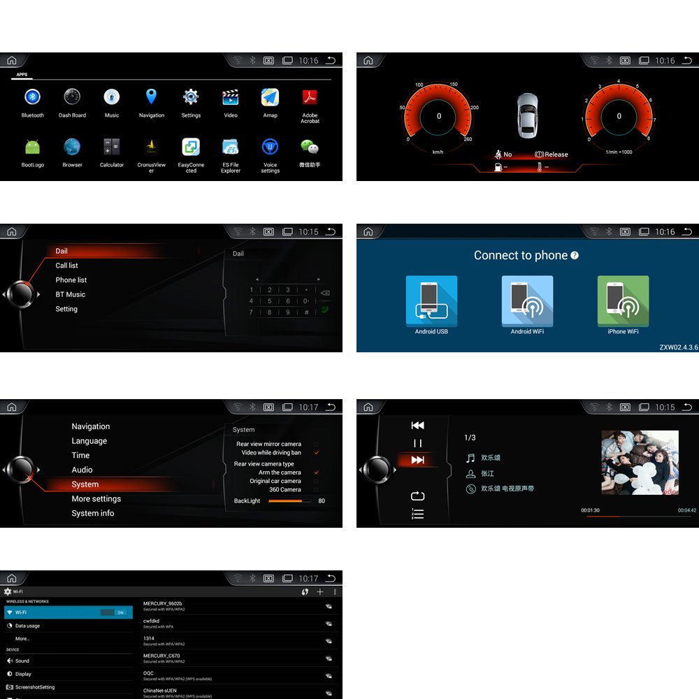 Android Car Radio GPS Navigation Head Unit Screen Monitor for BMW 130i
