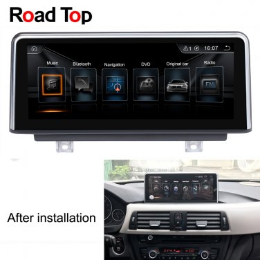 Android Car Radio Bluetooth GPS Navigation Head Unit Screen Monitor for BMW F32 F33 F36 2013-2016