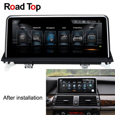 10.25" Android Car Radio Bluetooth GPS Navigation Head Unit Screen Monitor for BMW X6 E71 2007-2014