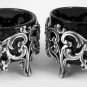 Antique Victorian Pierced Silver Plated Salts