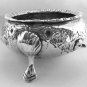 Antique Victorian Solid Silver Cauldron Salts London 1893