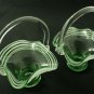 Victorian Style Studio Art Glass Baskets