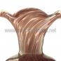 Vintage Signed Mtarfa Glassblowers Malta Mottled Vase