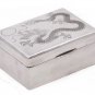 Antique Chinese Export Silver Cigarette Box Dragon Tuckchang