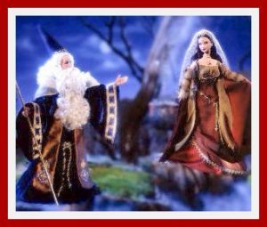 MERLIN & MORGAN LE FAY - BARBIE & KEN GIFT SET - MIB