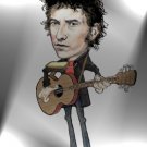 BOB DYLAN ARTIST-SIGNED LTD EDN CARTOON A4