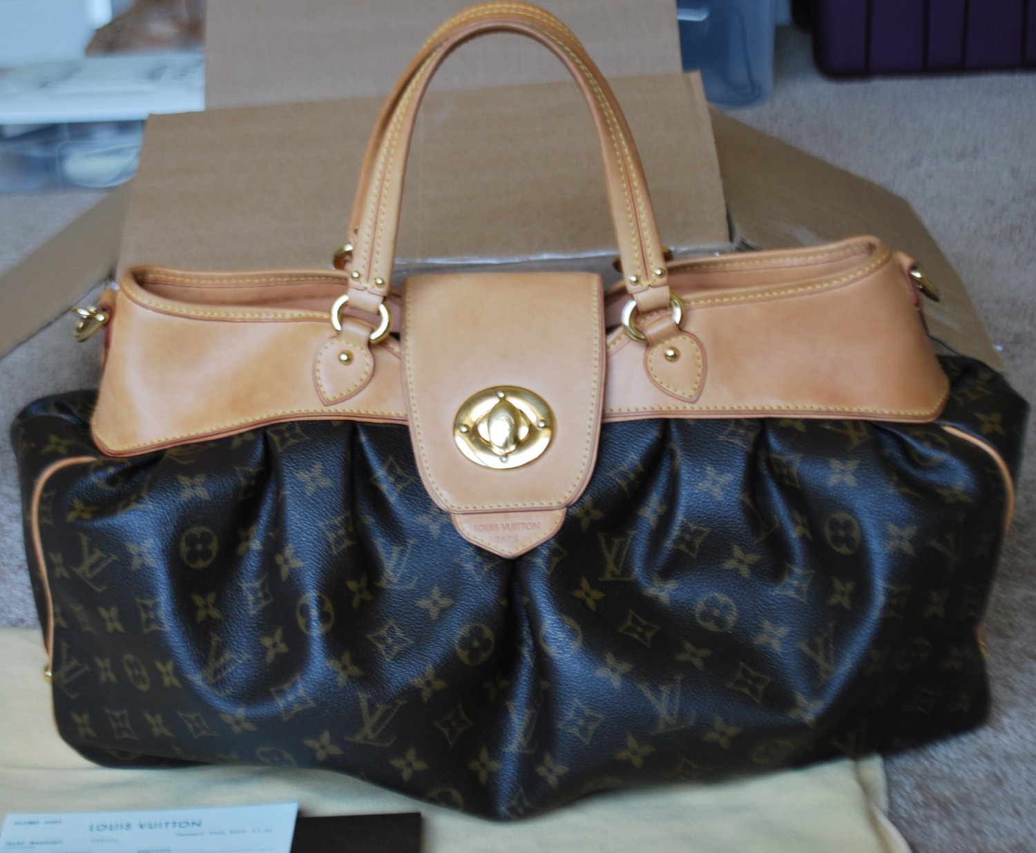 100% Authentic Preowned Louis Vuitton Boetie GM with Receipt!