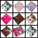 Personalized Hot Pink Minky Dot/Hot Pink Satin Security
