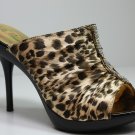 Sexy Slides Sandals High Heels Leopard Shoes All Sizes