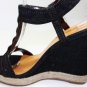 Platforms High Heel Sandals Wedge Denim Open Toe  Shoes