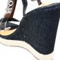 Platforms High Heel Sandals Wedge Denim Open Toe  Shoes
