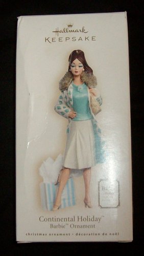 2007 Continental Holiday Barbie Hallmark Keepsake Ornament