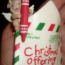 1992 Enesco Angel Mouse Heaven Sent Christmas Ornament