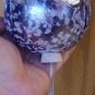 Vintage Art Glass Hummingbird Globe Feeder