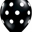 Black Polka Dot latex balloons