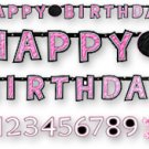 10ft Zebra Print Add an age Birthday banner