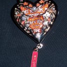Silver Hinged Heart Shaped Pin Biloxi